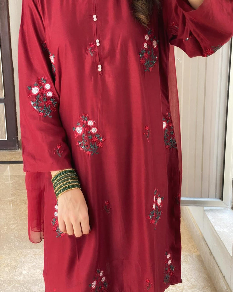 Tulip Embroidered Full summer dress EID SPECIAL DEAL